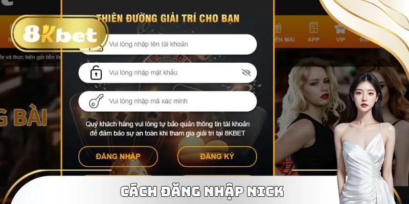 Cách đăng nhập 8KBET chi tiết